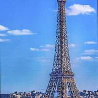 Buy canvas prints of Eiffel Tower Paris France by William Perry
