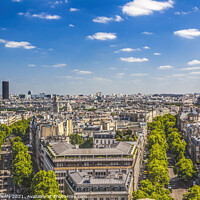 Buy canvas prints of Eiffel Tower Invalides Cityscape Paris France by William Perry