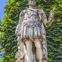 Buy canvas prints of Julius Caesar Statue Tuileries Garden Paris France by William Perry