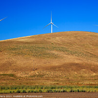 Buy canvas prints of Wind Turbines Palouse Countryside Washington by William Perry