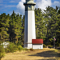 Buy canvas prints of Grays Harbor Lighthouse Maritime Museum Westport Washington Stat by William Perry