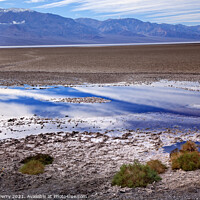 Buy canvas prints of Badwater Panamint Mountains Death Valley National Park Californi by William Perry