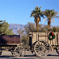 Buy canvas prints of Christmas Borax Wagon Death Valley National Park California by William Perry