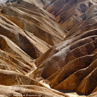 Buy canvas prints of Zabriskie Point Road Death Valley National Park California by William Perry