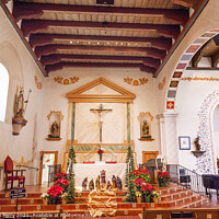 Buy canvas prints of Mission San Luis Obispo de Tolosa California Basilica Cross Alta by William Perry