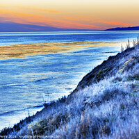 Buy canvas prints of Eilwood Mesa Sand Dune Lovers Pacific Ocean Sunset Goleta Califo by William Perry