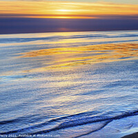 Buy canvas prints of Eilwood Mesa Pacific Ocean Sunset Goleta California by William Perry