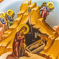 Buy canvas prints of Nativity Scene St Photios Greek Orthodox Shrine Saint Augustine  by William Perry