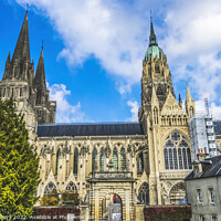 Buy canvas prints of Arch Cathedral Church Bayeux Normandy France by William Perry