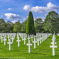 Buy canvas prints of World War 2 Cemetery Normandy France by William Perry