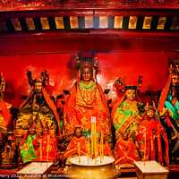 Buy canvas prints of Chinese Gods Man Mo Temple  Hong Kong by William Perry