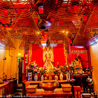 Buy canvas prints of Incense Cones Hanging Chinese Gods Man Mo Temple  Hong Kong by William Perry