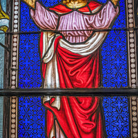 Buy canvas prints of Jesus Ascension Stained Glass Trinity Church Saint Augustine by William Perry