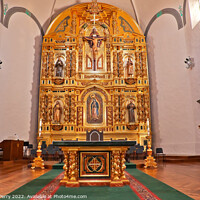 Buy canvas prints of Golden Altar Mission Basilica San Juan Capistrano Church Califor by William Perry
