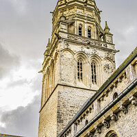 Buy canvas prints of Notre Dame Assumption Church St Marie Mont Normandy France by William Perry