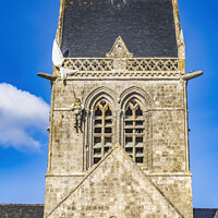 Buy canvas prints of US Paratrooper Saint Mary Church St Marie Eglise Normandy France by William Perry