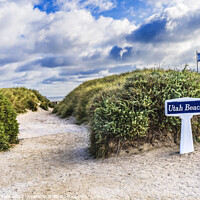Buy canvas prints of German Fortifications Utah D-day Landing Beach Normandy France by William Perry