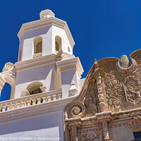 Buy canvas prints of Front Mission San Xavier del Bac Catholic Church Tucson Arizona by William Perry
