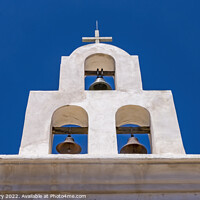 Buy canvas prints of Bells Belfry Mission San Xavier Catholic Church Tucson Arizona by William Perry
