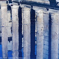 Buy canvas prints of Rink Reflection Maison Caree Roman Temple Nimes Gard France by William Perry