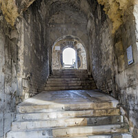 Buy canvas prints of Tunnel Ancient Roman Arena Amphitheatre Nimes Gard France by William Perry