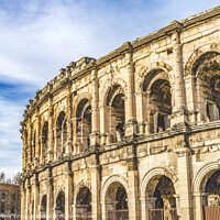 Buy canvas prints of Ancient Roman Arena Amphitheatre Nimes Gard France by William Perry
