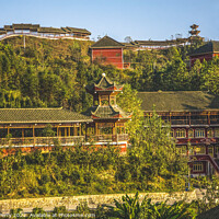 Buy canvas prints of Old Chinese Restaurant Countryside Guizhou Province China by William Perry