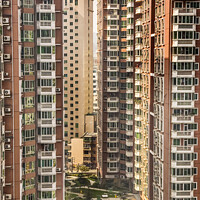 Buy canvas prints of Very High Apartment Buildings Guiyang Guizhou China by William Perry