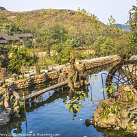 Buy canvas prints of Rural Village Guizhou China by William Perry