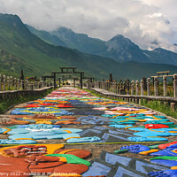 Buy canvas prints of Colorful Road Temple, Naxi Village Lijiang Yunnan China by William Perry
