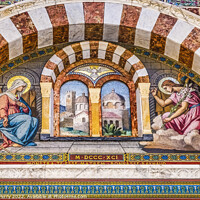 Buy canvas prints of Annunciation Fresco Notre Dame de la Garde Church Marseille France by William Perry