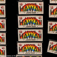Buy canvas prints of Colorful Hawaiian Magnets Waikiki Honolulu Hawaii by William Perry