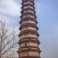 Buy canvas prints of Ancient Iron Buddhist Pagoda Kaifeng Henan China by William Perry