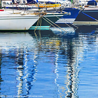 Buy canvas prints of Yachts Boats Waterfront Reflection Marseille France by William Perry