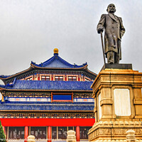 Buy canvas prints of Sun Yat-Sen Memorial Statue Guangzhou Guangdong Province China by William Perry