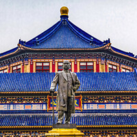 Buy canvas prints of Sun Yat-Sen Memorial Statue Guangzhou City Guangdong Province Ch by William Perry
