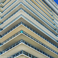 Buy canvas prints of White Art Deco Building Miami Beach Florida by William Perry
