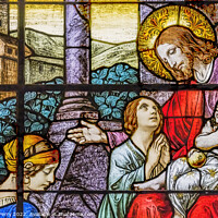 Buy canvas prints of Jesus Little Children Stained Glass Gesu Church Miami Florida by William Perry