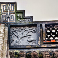 Buy canvas prints of Ancient Chinese Roof Bird Design Hangzhou Zhejiang China by William Perry