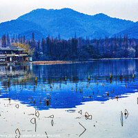 Buy canvas prints of West Lake Reflection Hangzhou Zhejiang China by William Perry