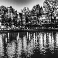 Buy canvas prints of Black White Grand Canal Hangzhou Zhejiang China by William Perry