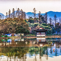 Buy canvas prints of West Lake Reflection Hangzhou Zhejiang China by William Perry