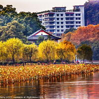 Buy canvas prints of Ancient Chinese House West Lake Hangzhou Zhejiang China by William Perry