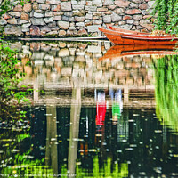 Buy canvas prints of Boat Reflection Garden Humble Administrator Suzhou China by William Perry