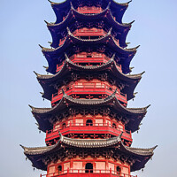 Buy canvas prints of Ancient Chinese Ruigang Pagoda Suzhou Jiangsu China by William Perry