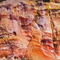 Buy canvas prints of Red Yellow Rocks Patterns Petra Jordan by William Perry