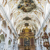 Buy canvas prints of Jesuit Church Basilica Altar Lucerne Switzerland  by William Perry