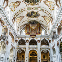 Buy canvas prints of Organ Back Jesuit Church Basilica Lucerne Switzerland  by William Perry
