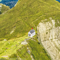 Buy canvas prints of White Church Pastures Mount Pilatus Lucerne Switzerland by William Perry