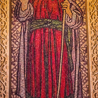 Buy canvas prints of Daniel Mosaic St Augustine Cathedral Catholic Tucson Arizona by William Perry